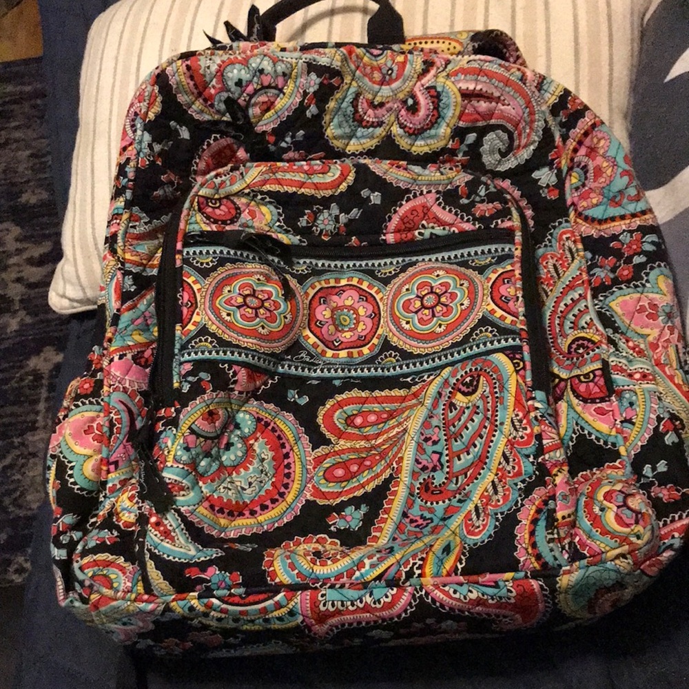Vera Bradley Paisley Quilted Backpack Preloved